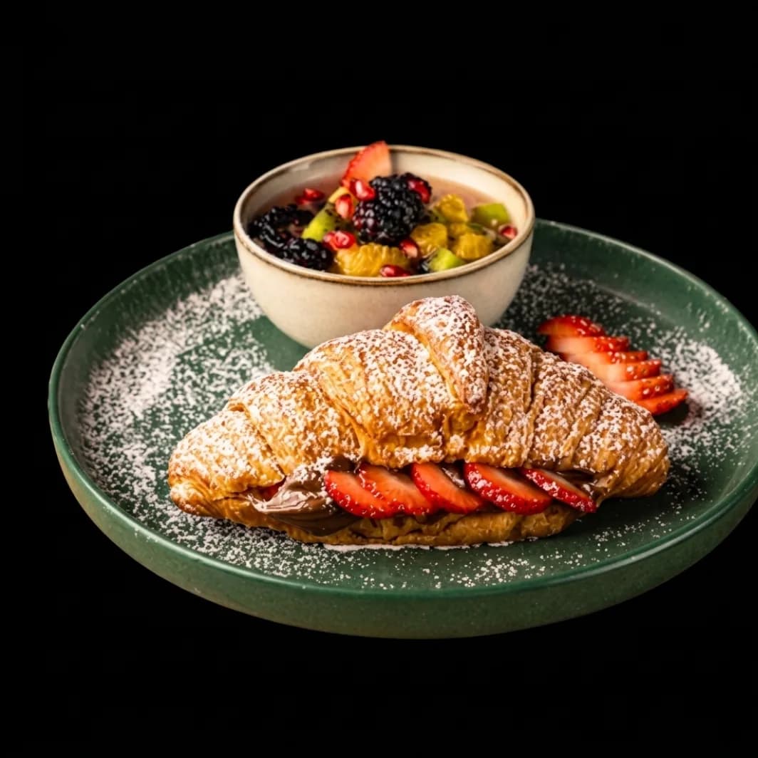 Strawberry Nutella Croissant