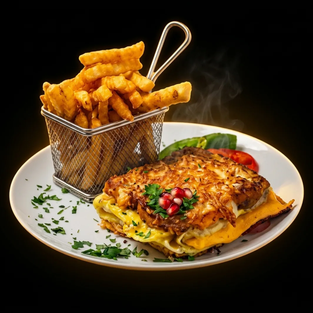 Toasted Double Cheese Omelette
